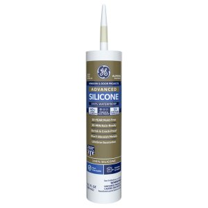 GE Advanced Almond Silicone 2 Window and Door Caulk Sealant 10.1