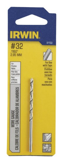 #32 x 2-3/4 in. L High Speed Steel Wire Gauge Bit 1 pc.