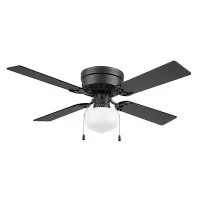 (image for) 42 in. Hugger Ceiling Fan, Matte Black