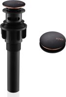 (image for) Push Pop Up Bathroom Sink Drain with Overflow Oil Rubbed Bronze