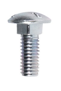 3/8 in. Dia. x 1 in. L Zinc-Plated Steel Carriage Bolt 1