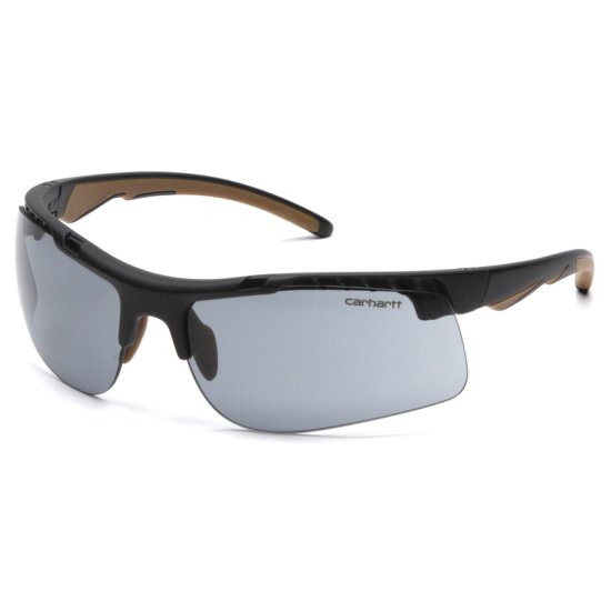 Carhartt Rockwood Anti-Fog Safety Glasses Gray Lens Black Frame