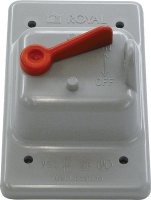 Rectangle PVC 1 gang Electrical Cover For Single Toggle S