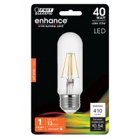 T10 E26 (Medium) Filament LED Bulb Warm White 40 W