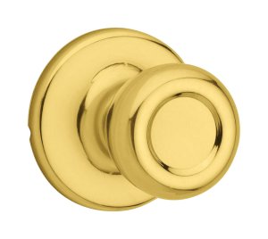 Polished Brass Steel Passage Door Knob Tylo