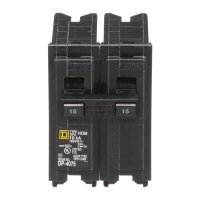 Square D HomeLine 15 amps Surge 2-Pole Circuit Breaker