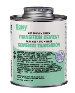 Green Transition Cement For ABS/PVC 4 oz.