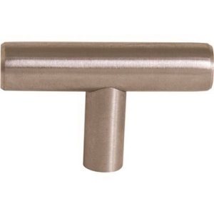 T-Pull Bathroom Cabinet Pulls Satin Nickel 5-Pack