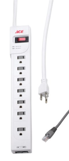 4 ft. L 6 outlets Surge Suppressor