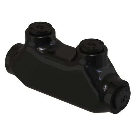 (image for) 14-1/0 AWG Inline Splicer Reducer Black 1 pk