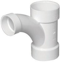 Schedule 40 4 in. Hub x 4 in. Dia. Hub PVC Long T