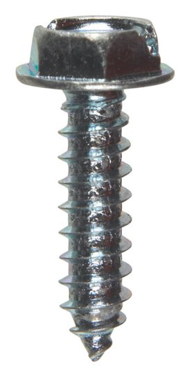 No. 10 x 3/4 in. L Slotted Hex Washer Head Zinc-Plated S