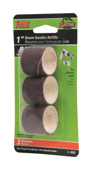 1 in. Dia. x 1 in. L Aluminum Oxide Abrasive Sleeve Refill