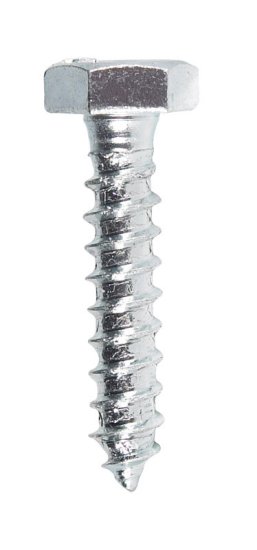 1/4 in. x 1-1/4 in. L Hex Zinc-Plated Steel Lag Screw 10