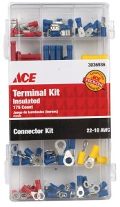 Ace Terminal and Connector Kit Multicolored 175 pk