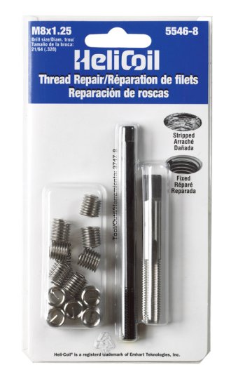 1-1/4 in. Stainless Steel Thread Repair Kit M8