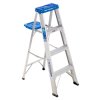 4 ft. H x 18.5 in. W Aluminum Step Ladder Type I 250 lb.