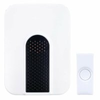 Black/White Plastic Wireless Plug-In Door Chime Kit