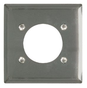 White 1 gang Steel Wall Plate 1 pk