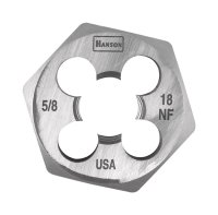 High Carbon Steel SAE Hexagon Die 5/8 in.-18NF 1 pc