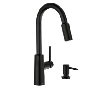 Moen Nori One Handle Matte Black Kitchen Faucet