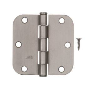 3-1/2 in. L Satin Nickel Residential Door Hinge 1 pk