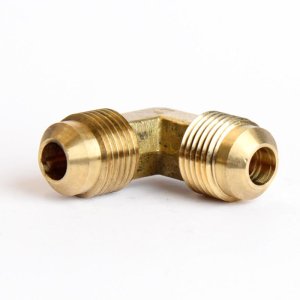 (image for)  3/8 in. Flare X 3/8 in. D Flare Brass 90 Degree Elbow