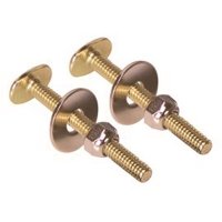5/16 in. x 2-1/4 in. Round Toilet Bolt, Brass Plated (50-Pack)