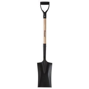 Truper Steel 7.25 in. W x 40.5 in. L Border Spade Wood