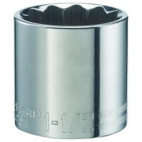 1-1/2 in. X 1/2 in. drive SAE 12 Point Standard Socket 1 pc