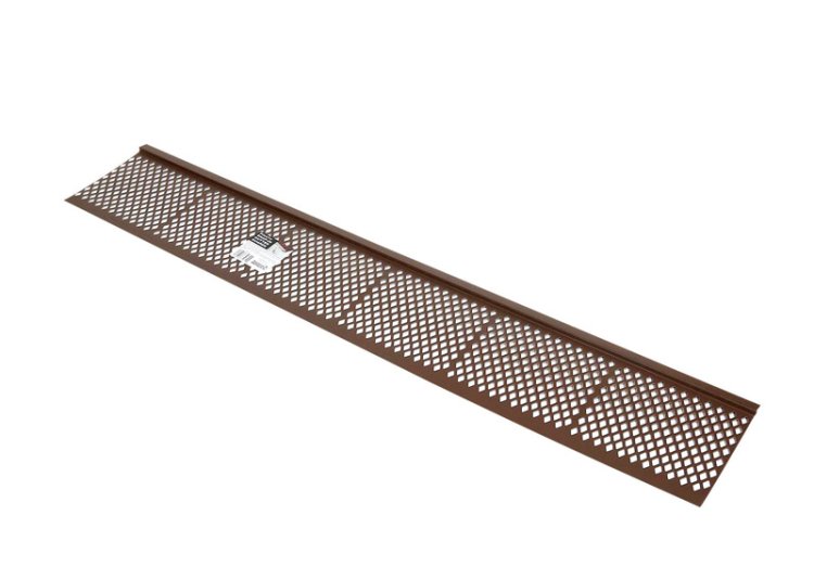 6 in. W X 36 in. L Brown Plastic Gutter Guard