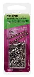 17 Ga. x 3/4 in. L Bright Steel Brad Nails 1 pk 2 oz.