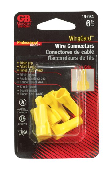 WingGard 22-10 Ga. Copper Wire Wire Connector Yel