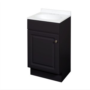 Espresso Bathroom Vanity 18 in. W X 16 in. D X 35 in. H