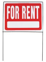 English Red Informational Sign 24.5 in. H x 36.5 in. W
