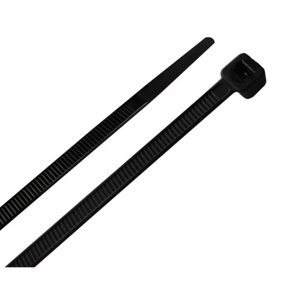 14.5 in. L Black Cable Tie 100 pk