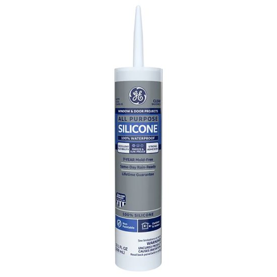 (image for) Clear Silicone 1 Window and Door Caulk Sealant 10.1 oz