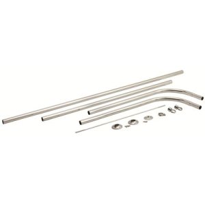 54 in. D-Type Shower Rod with Ceiling Support