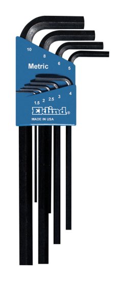 Hex-L 1.5-10mm Metric Long Arm Hex L-Key Set Multi-S