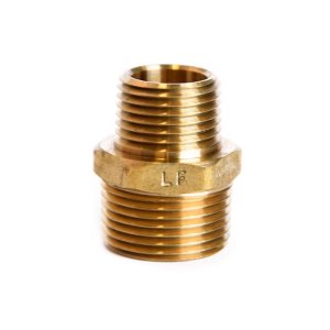 (image for)  3/4 in. MPT X 1/2 in. D MPT Brass Reducing Hex Nipple
