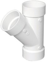 Schedule 40 3 in. Hub x 3 in. Dia. Hub PVC Wye