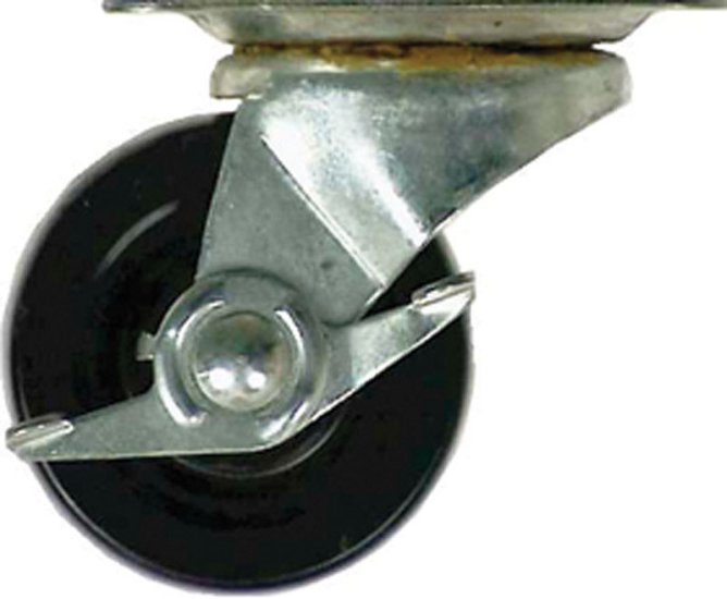 4 in. Dia. Swivel Rubber Caster 200 lb. 1 pk