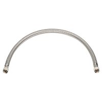 (image for) 3/8 in. Compression X 3/8 in. D Compression 60 in. Stainless Steel Supply Line