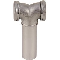 Brass Slip Joint Center Outlet Tee with Tailpiece and Ba