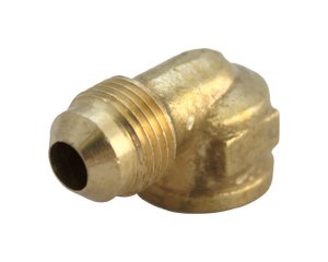 3/8 in. Flare x 3/8 in. Dia. FPT Brass 90 Degree Elbow