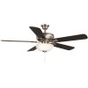 Rothley II 52 in. LED Brushed Nickel Ceiling Fan with Light Kit