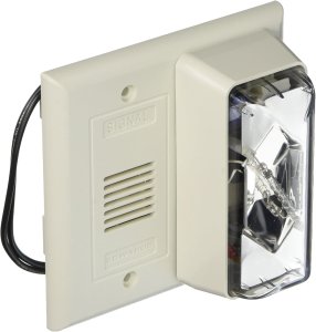 (image for) Horn Strobe, Clear, 4-1/2 In. H, 120VAC