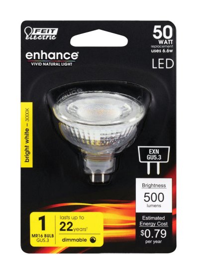 MR16 GU5.3 LED Bulb Bright White 50 Watt Equivalen