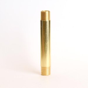 (image for)  3/8 in. MPT X 3/8 in. D MPT Yellow Brass Nipple 4 in. L