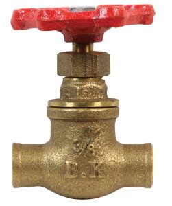 3/8 in. Brass Gate Valve Lead-Free FIP